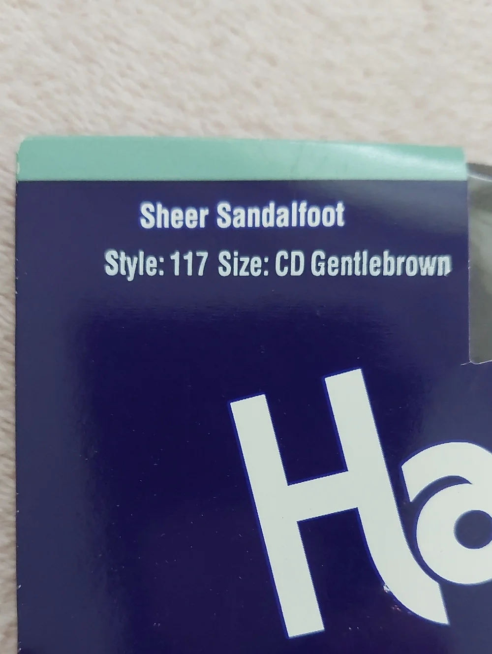 Vintage HANES TOO Sheer Sandalfoot Gentlebrown Size CD Pantyhose NWT